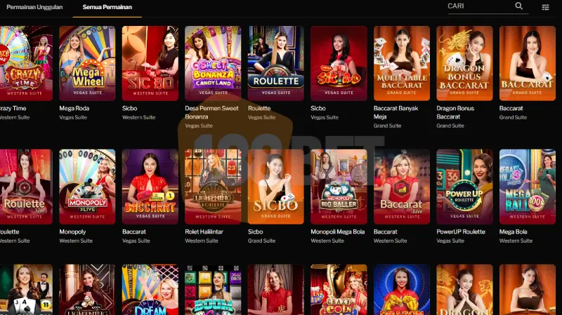 Tampilan Live Casino Terbaru